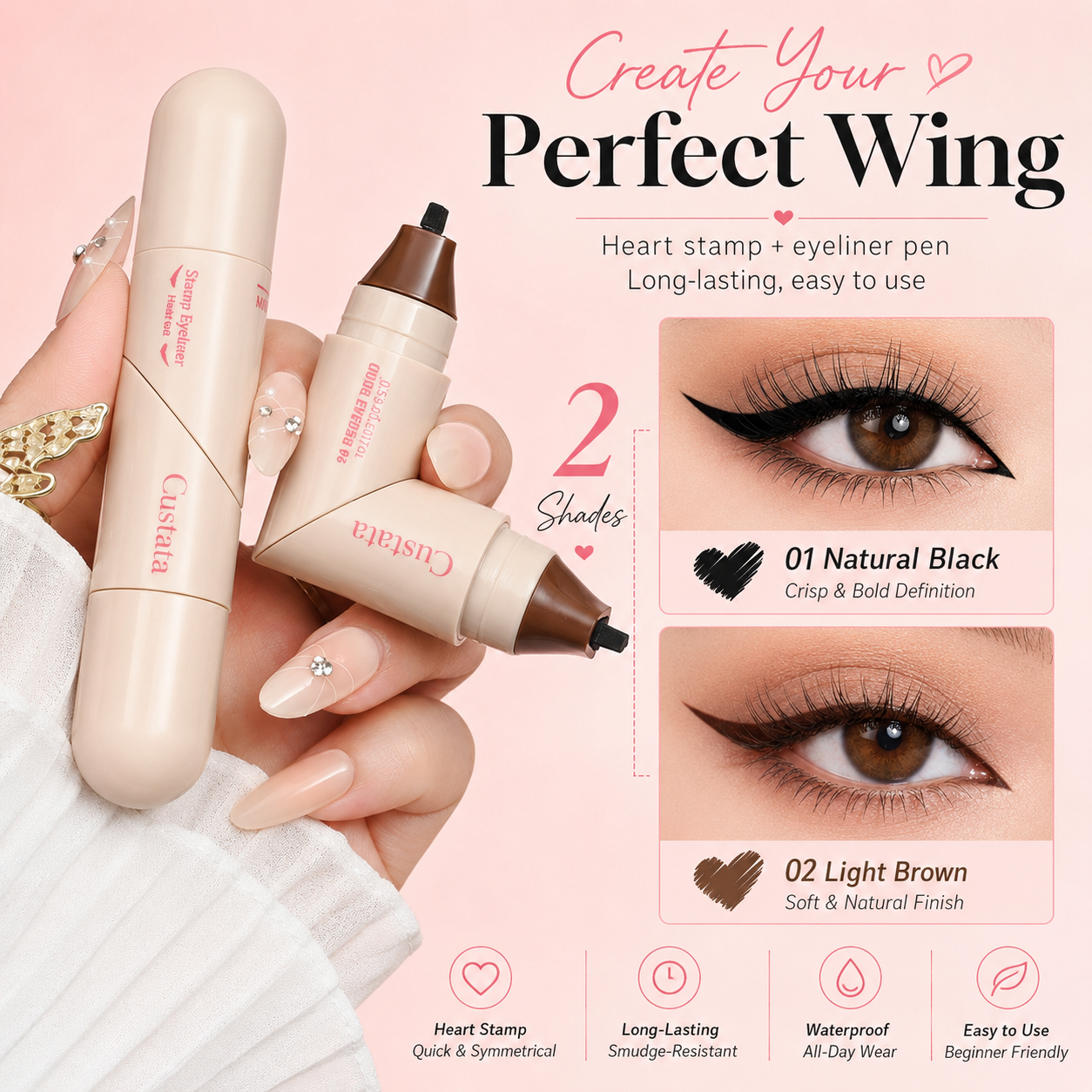 💞BUY 1 GET 1 FREE + 50% OFF! 50K+ SOLD!💞Rotating Eyeliner Stamp Pen