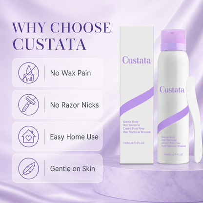 Custata Gentle Body Hair Removal Mousse – Smooth Skin in Minutes