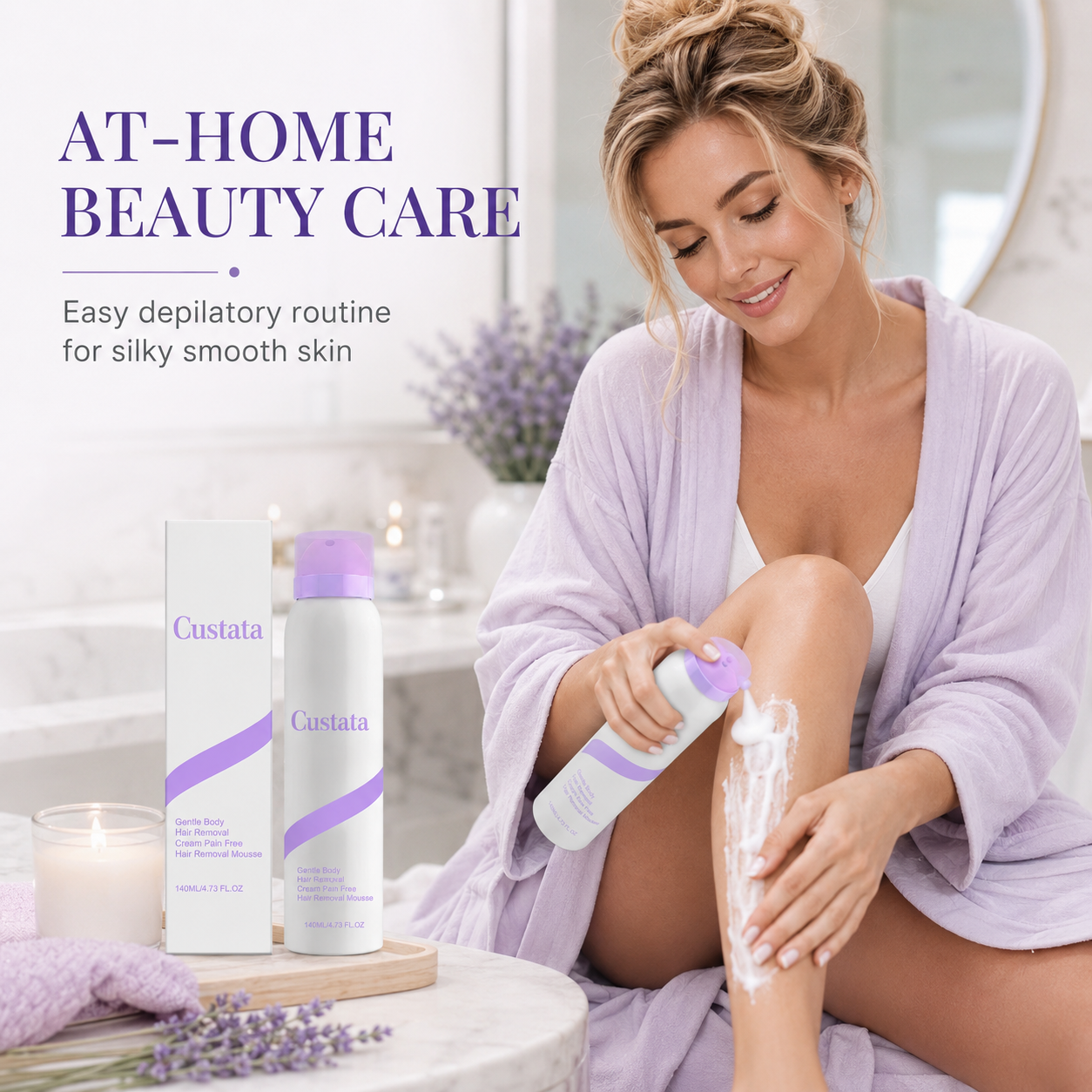 Custata Gentle Body Hair Removal Mousse – Smooth Skin in Minutes