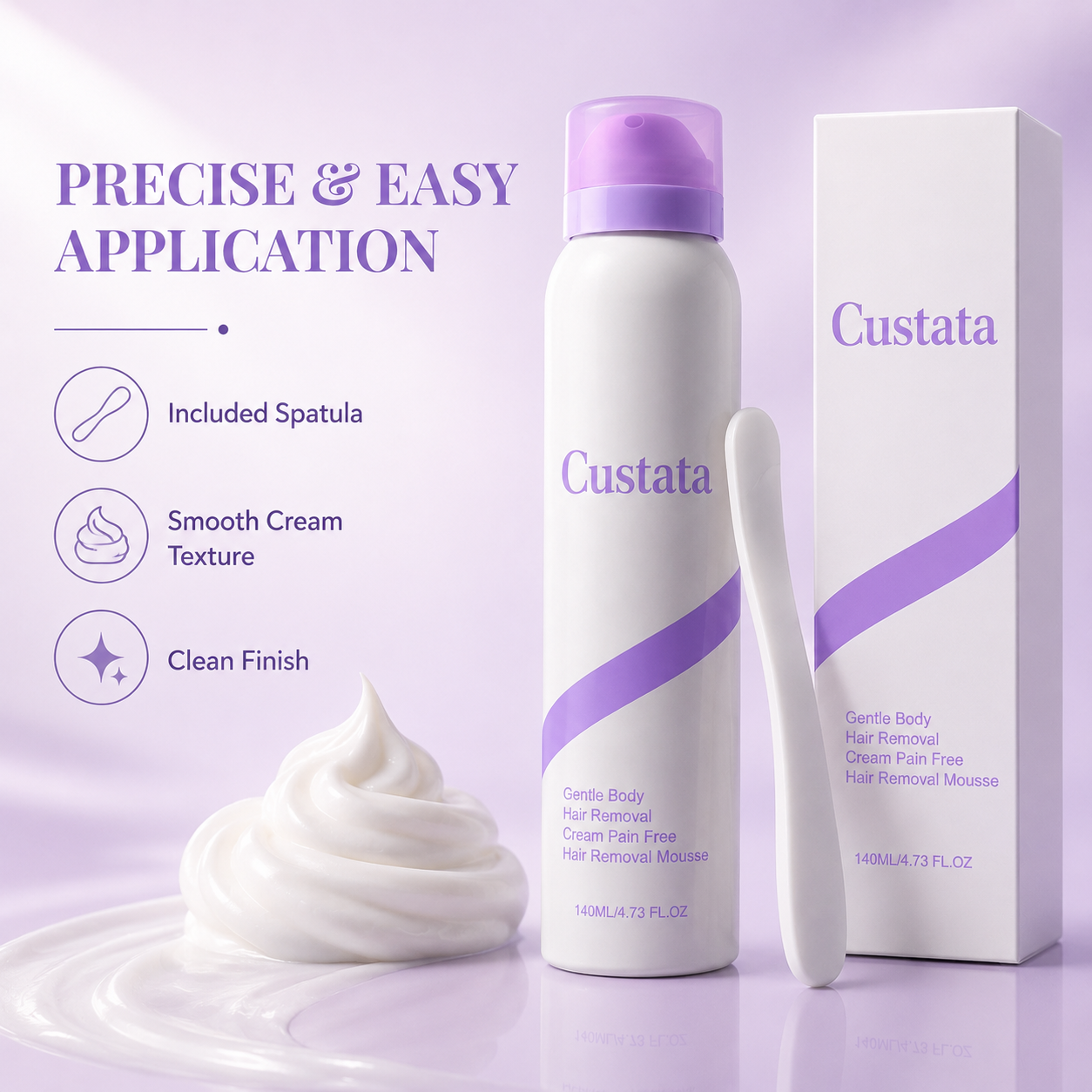 Custata Gentle Body Hair Removal Mousse – Smooth Skin in Minutes