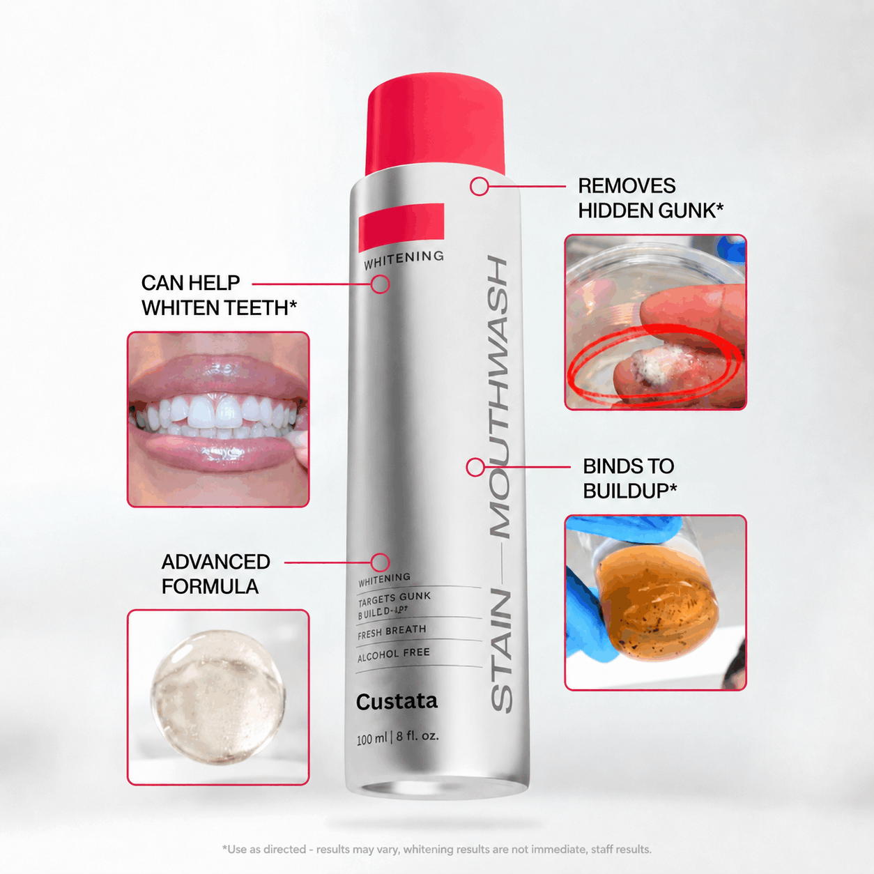 【👑Top Sellers of 2026】✨  Custata Stain Whitening Mouthwash 🌿 | Brighten Your Smile & Freshen Your Breath with Essential Oils 🦷🌬️