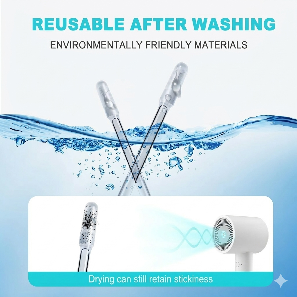 Sticky Ear Cleaner Tool Stick Earwax Remover Sticks for Effective Ear ...